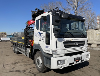 DAEWOO NOVUS CL8CF КМУ FASSI MVF S1556 (6,5т) 8,2×2,54×0,6 м